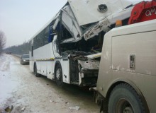Эвакуация автобуса из под Уфы в Екатеринбург